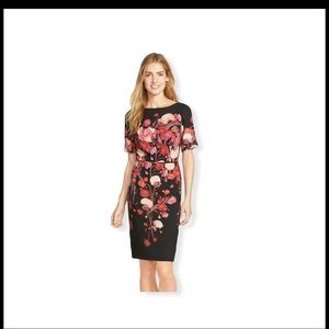 Adrianna Papell floral sheath dress